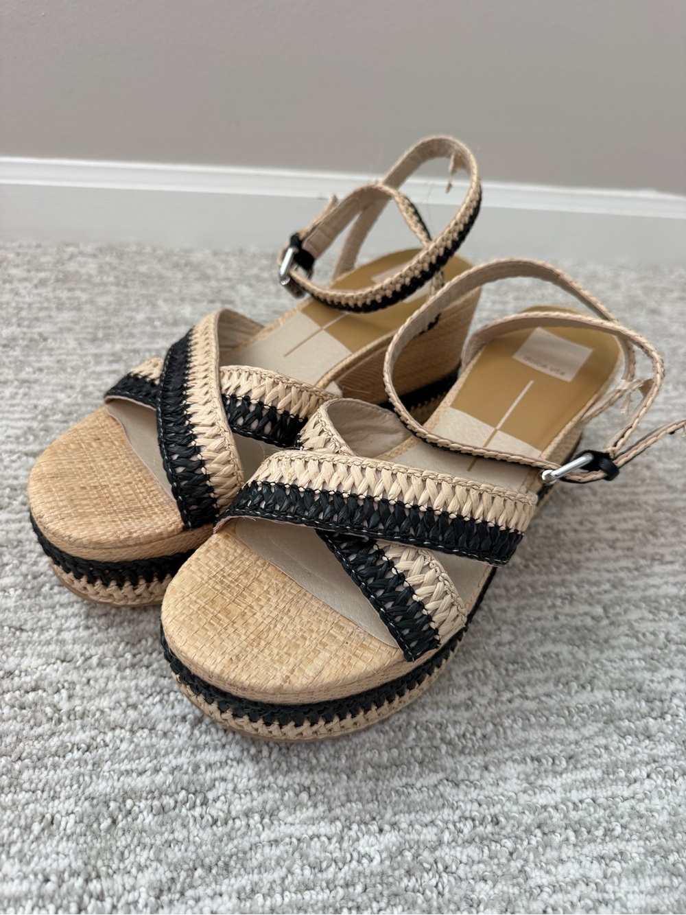 Dolce Vita Woven Platform Sandals